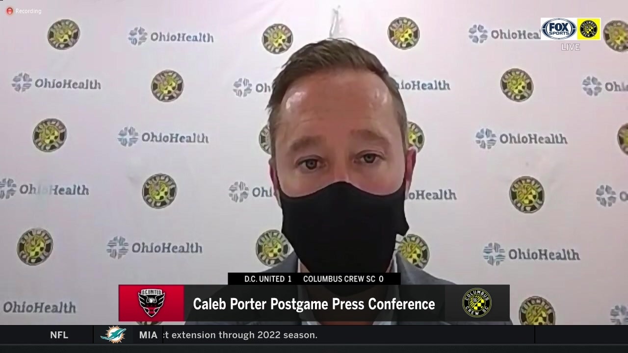Caleb Porter breaks down pros and cons of Crew's loss to DC United