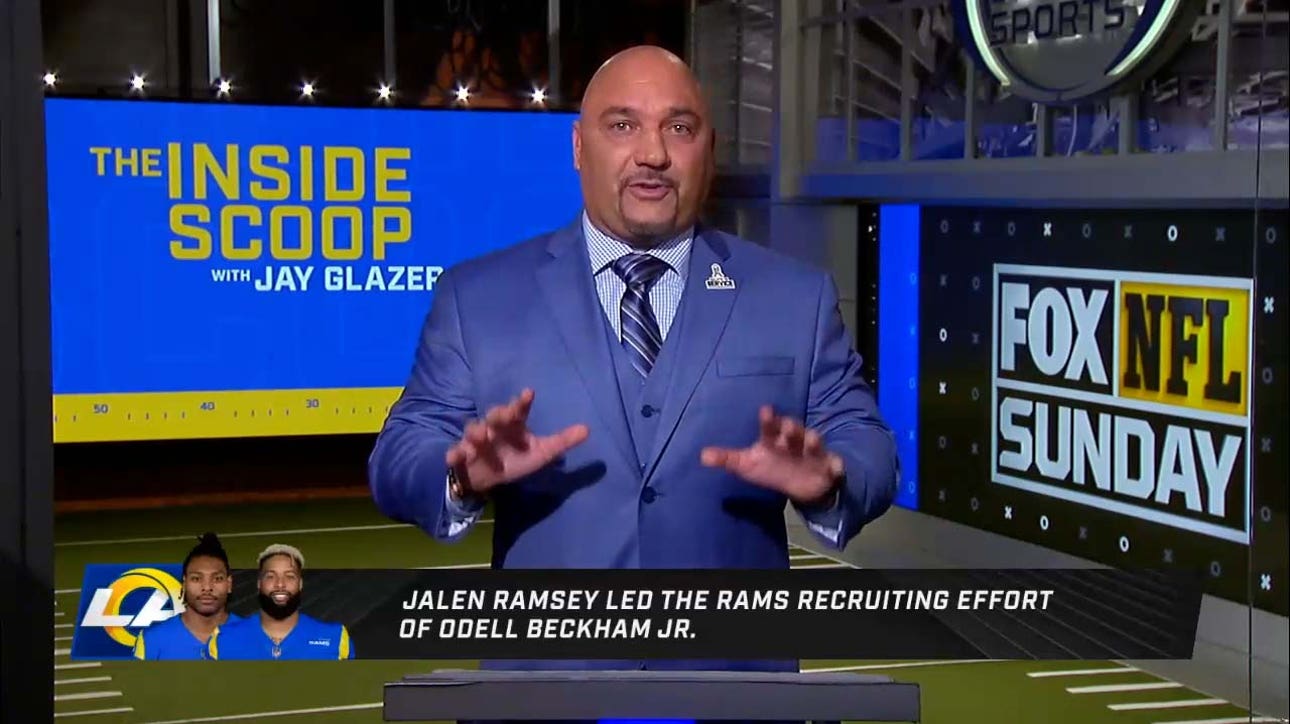 Jay Glazer on Jalen Ramsey leading the Rams' recruiting effort for Odell Beckham Jr., talks Robert Wood's knee injury