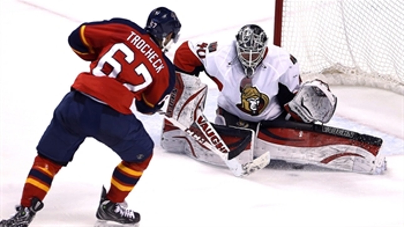 Panthers rally for shootout win over Senators