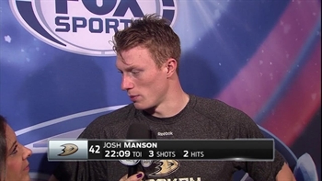 Josh Manson postgame (11/24): This is huge for our confidence