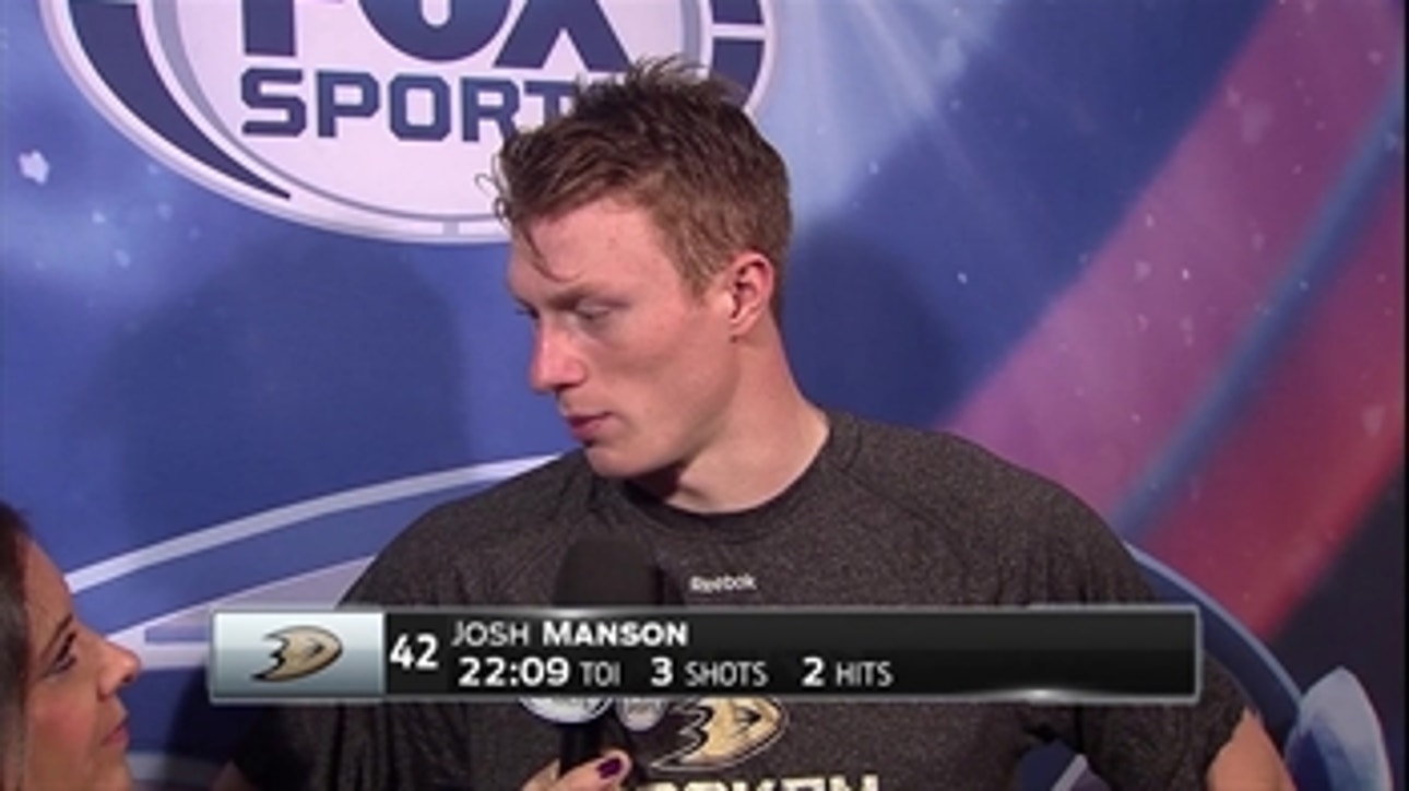 Josh Manson postgame (11/24): This is huge for our confidence