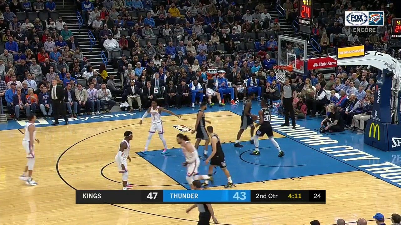 WATCH: Danilo Gallinari Attacks in the Paint and Draws Contact ' Thunder ENCORE