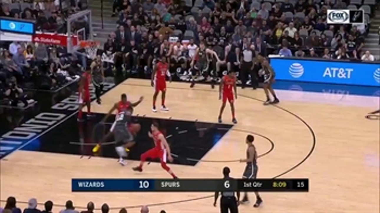 WATCH: Davis Bertans helps Spurs beat Wizards 132-119