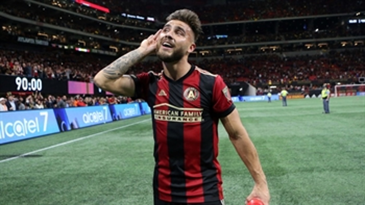 Atlanta United takes a big advantage in the first leg vs New York Red Bulls ' 2018 Audi MLS Cup Playoffs
