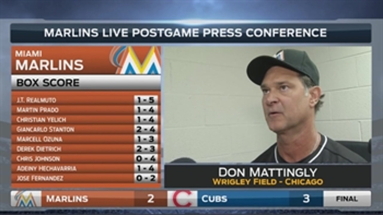 Don Mattingly says Cubs kept pecking away at Jose Fernandez