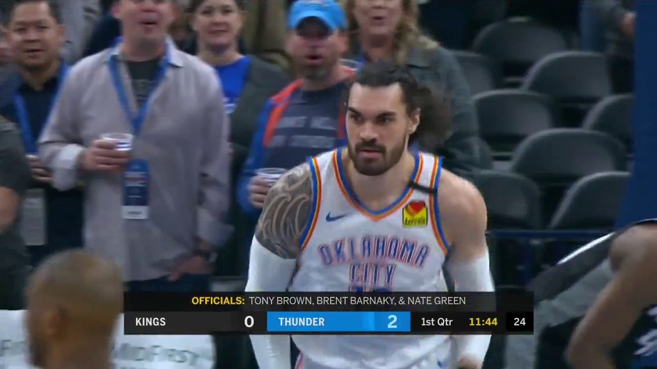 WATCH: Steven Adams in Transition with the Easy Slam ' Thunder ENCORE