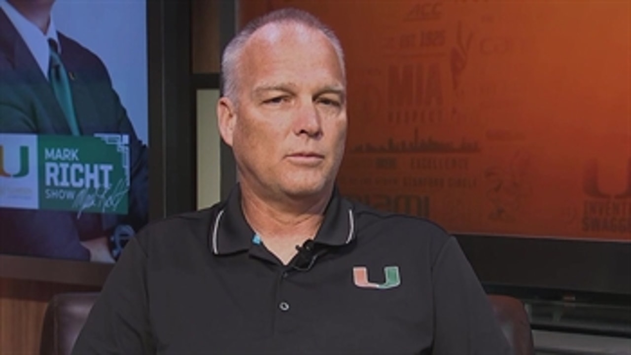 Miami coach Mark Richt on what he liked from the win over Toledo