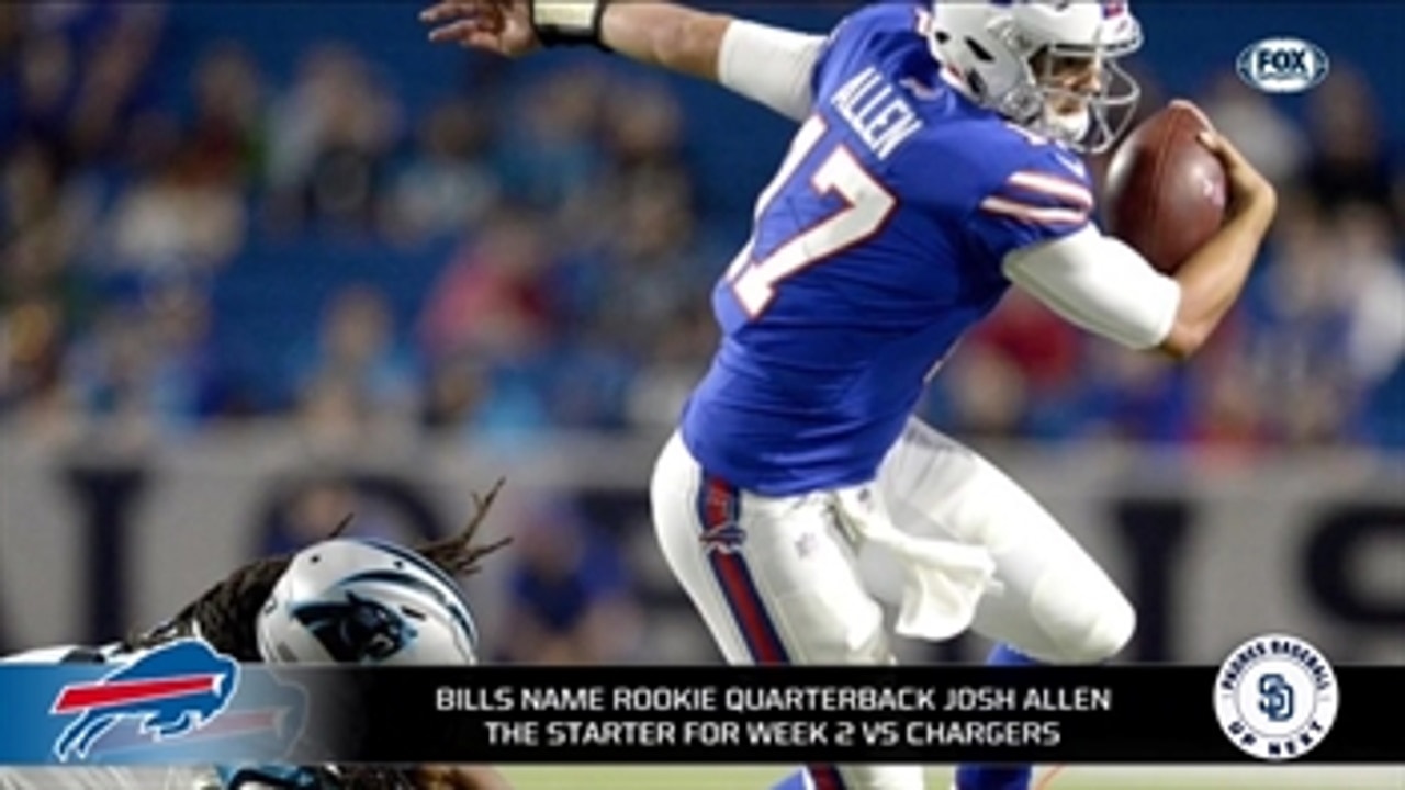 Bills name Josh Allen as starter for week 2 vs. Chargers