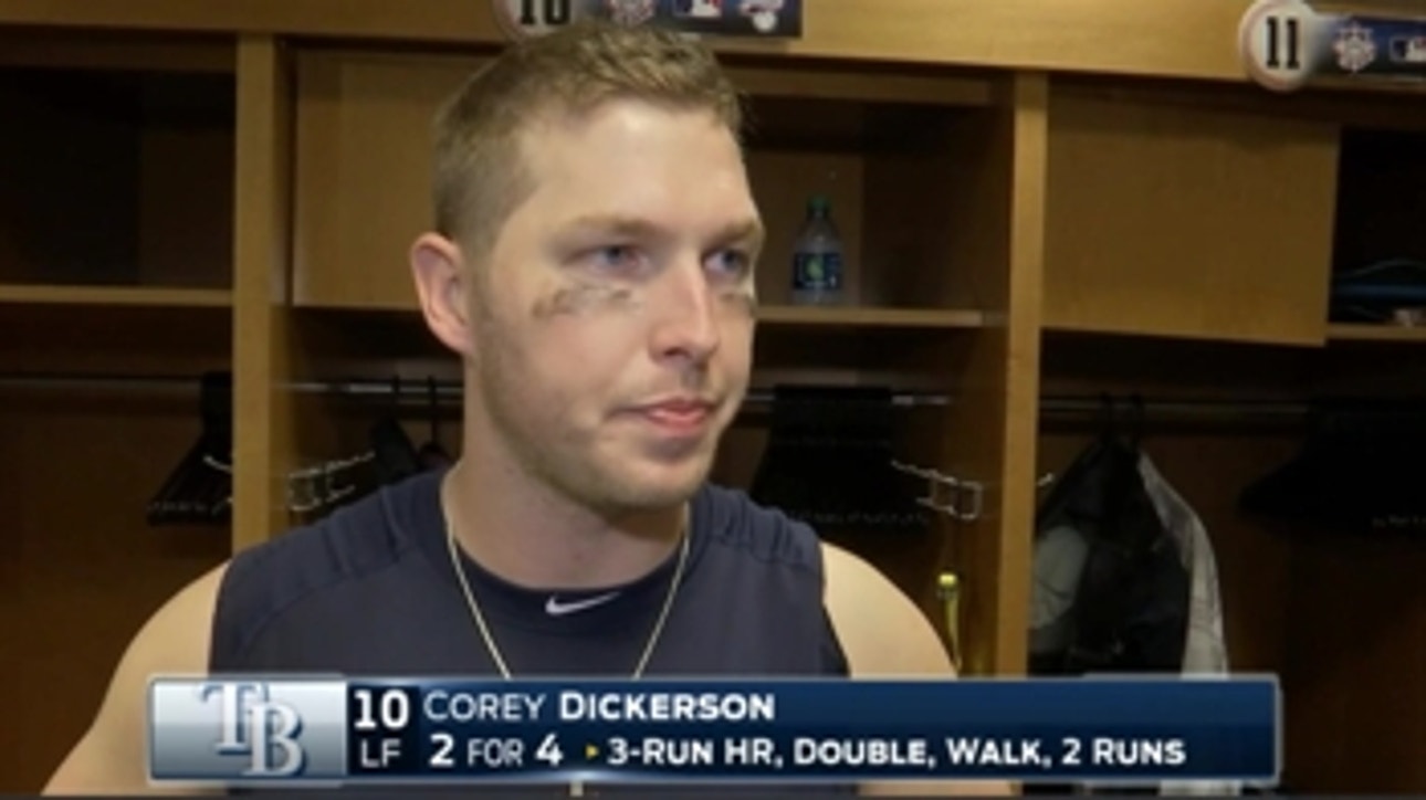Corey Dickerson thrives in leadoff spot Sunday afternoon
