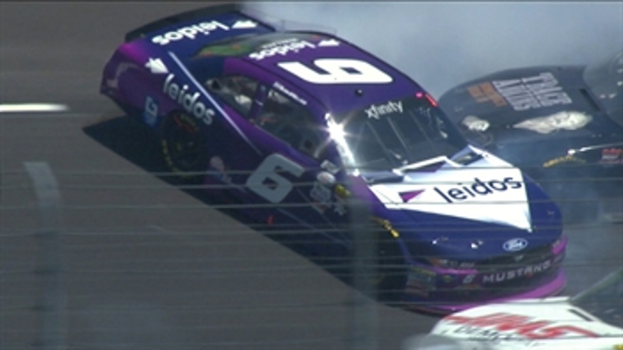 Bubba Wallace Spins as Others Avoid Serious Contact ' 2017 XFINITY SERIES ' FOX NASCAR
