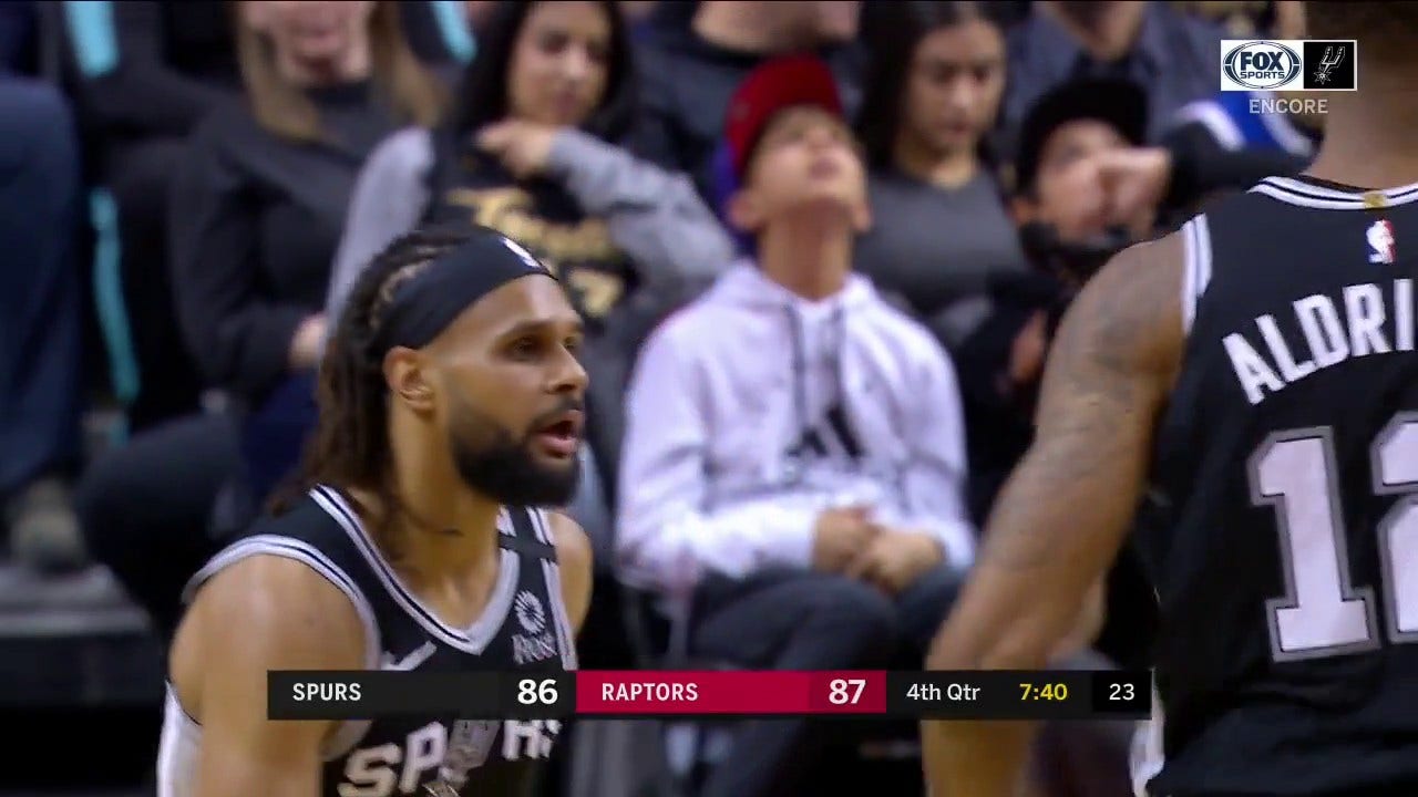 WATCH: Patty Mills for three against the Raptors on January 12th ' Spurs ENCORE