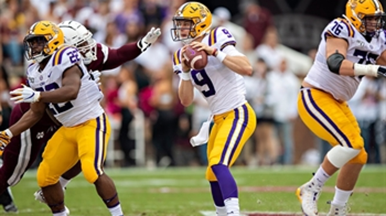 Joe Burrow leads No. 2 LSU past Mississippi State to remain unbeaten