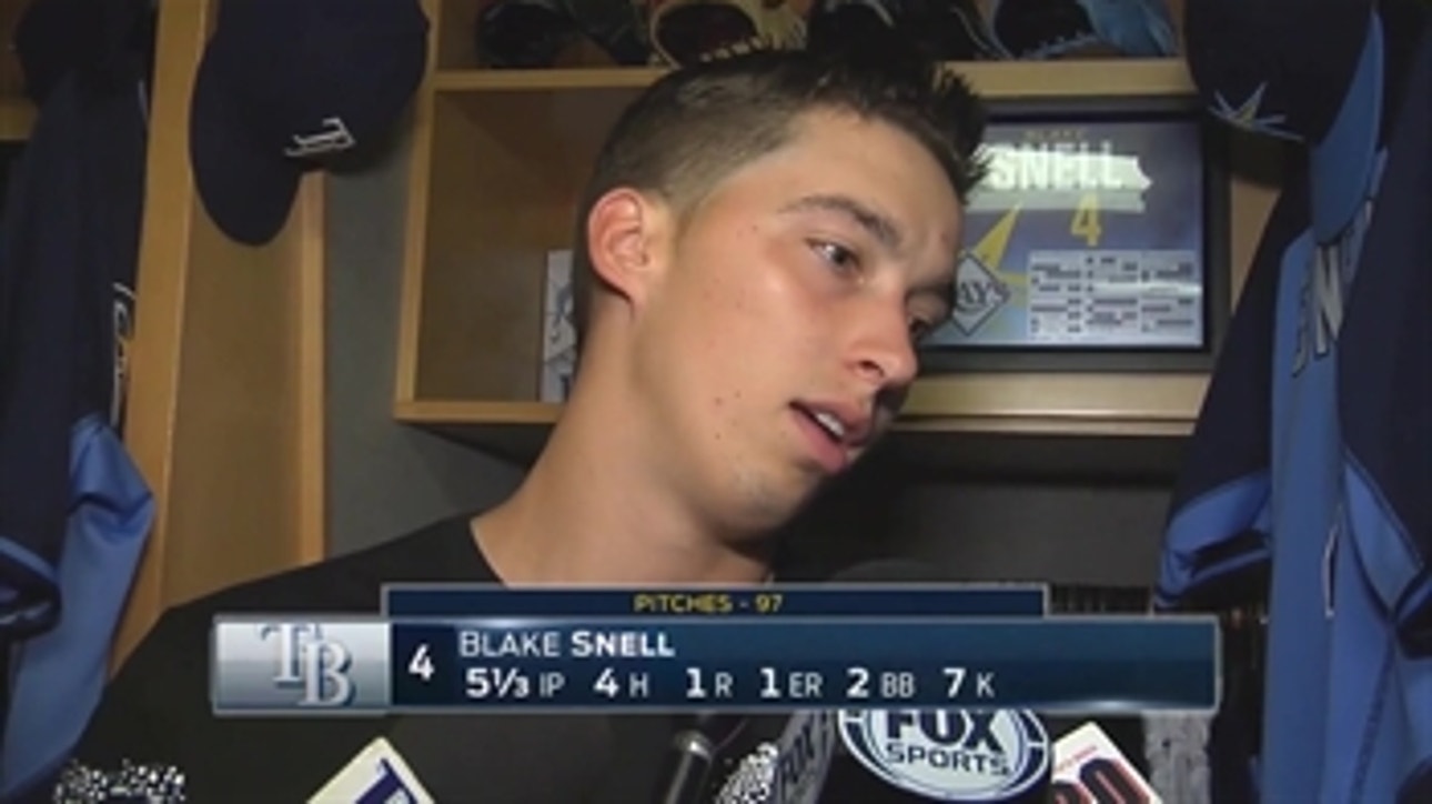 Blake Snell says he was trying to do too much