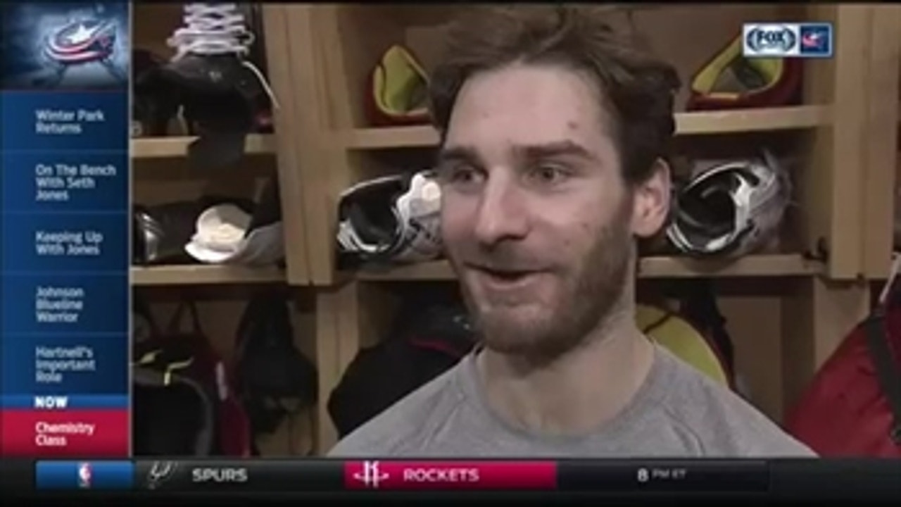 Brandon Saad credits his line for continued success