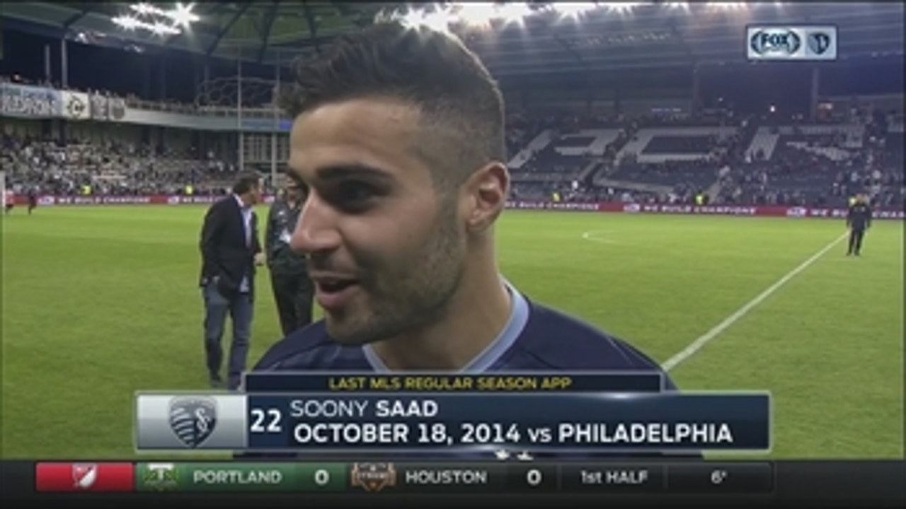 Saad on Sporting KC goal: 'I was in the right spot at the right time'