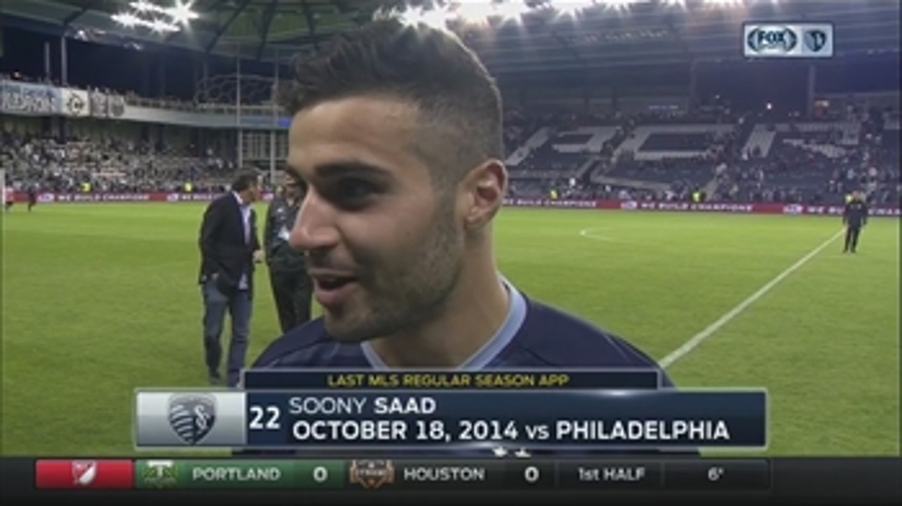 Saad on Sporting KC goal: 'I was in the right spot at the right time'