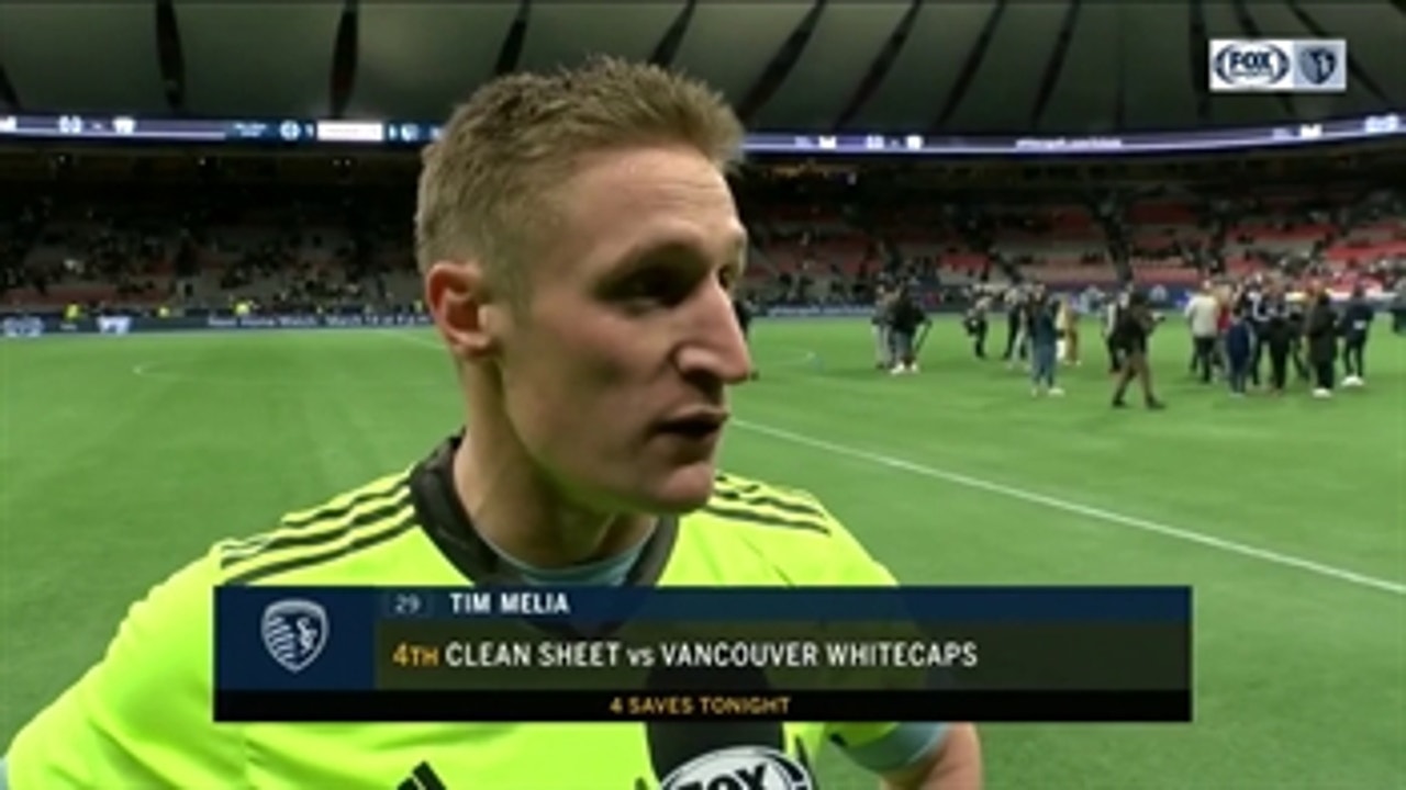 Tim Melia: 'I'm proud of everybody' after win over Vancouver
