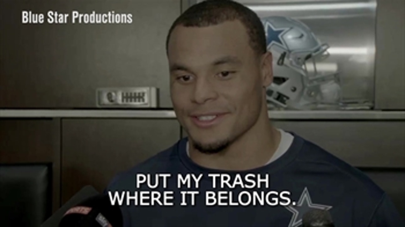 Dak Prescott shrugs off trash pickup hype