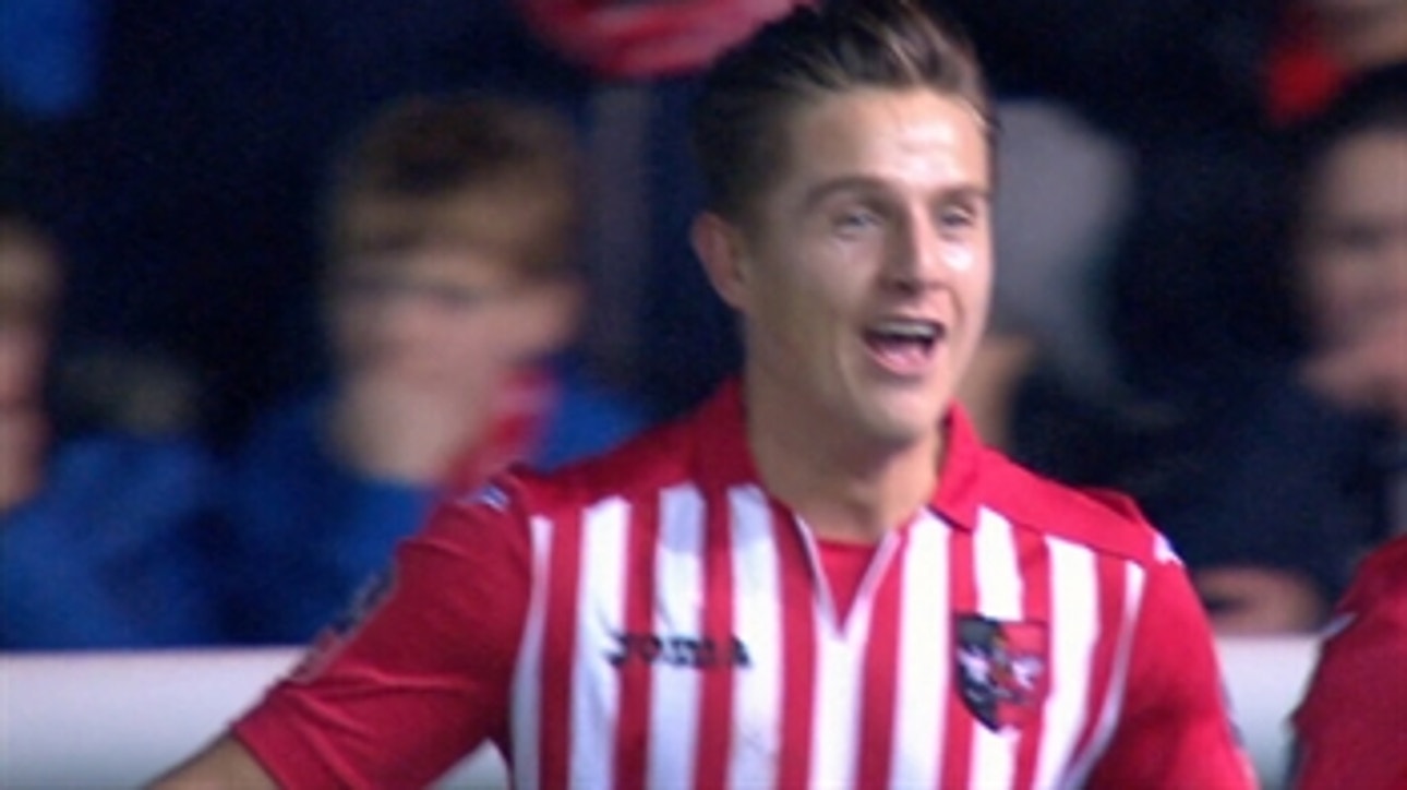 Nichols gives Exeter City 1-0 lead vs. Liverpool ' 2015-16 FA Cup Highlights