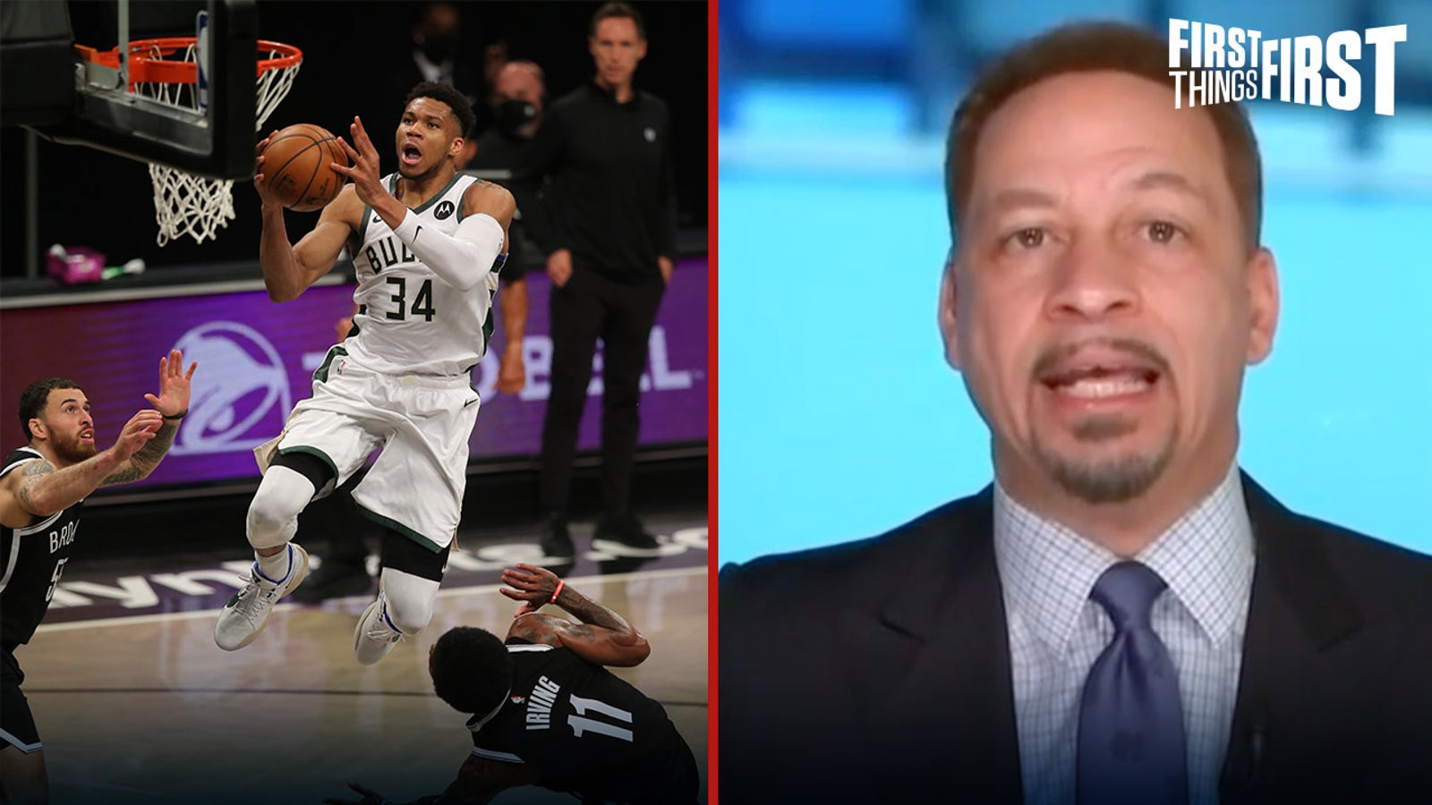 Chris Broussard: 'If Giannis loses to Brooklyn, he better go down swinging' | FIRST THINGS FIRST