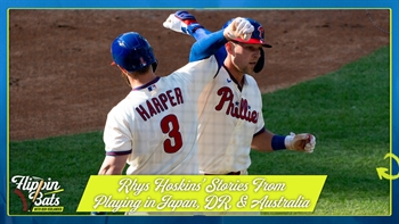 Rhys Hoskins details playing baseball in Japan, Dominican Republic, & Australia ' Flippin' Bats
