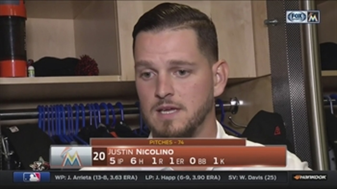 Justin Nicolino says offense picked him up with early runs