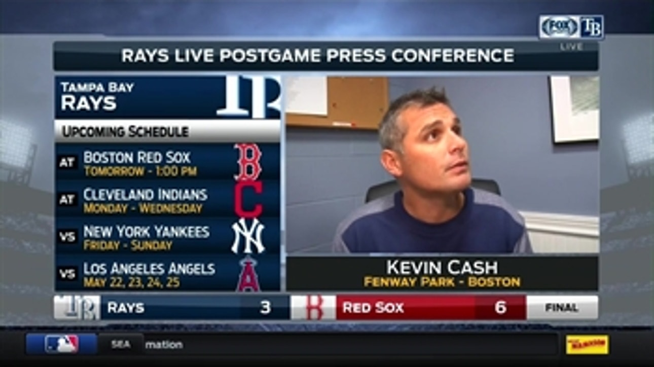 Kevin Cash: Aside from the HRs, a pretty quiet day for us
