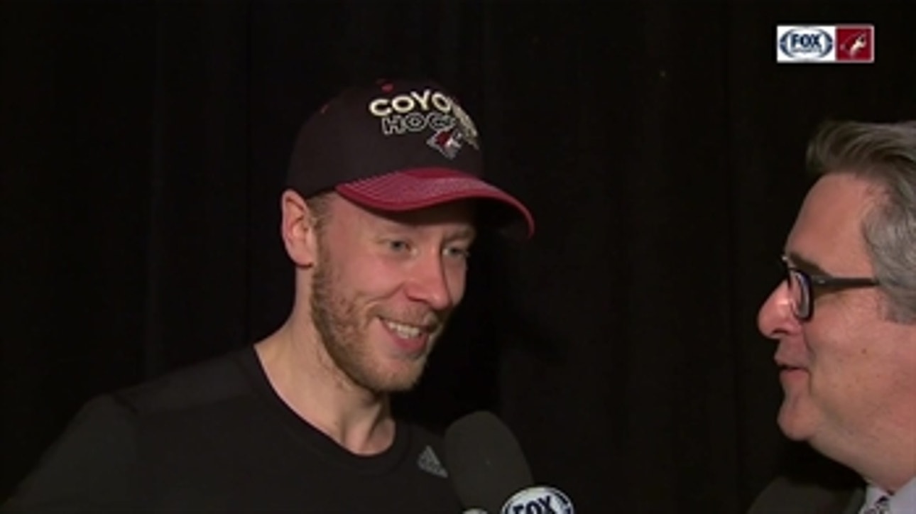 Raanta comes off bench to earn 'save' in Coyotes win
