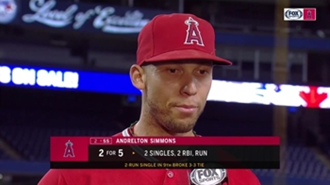 Andrelton Simmons on Angels 9th inning rally: 'everybody in the lineup fought'