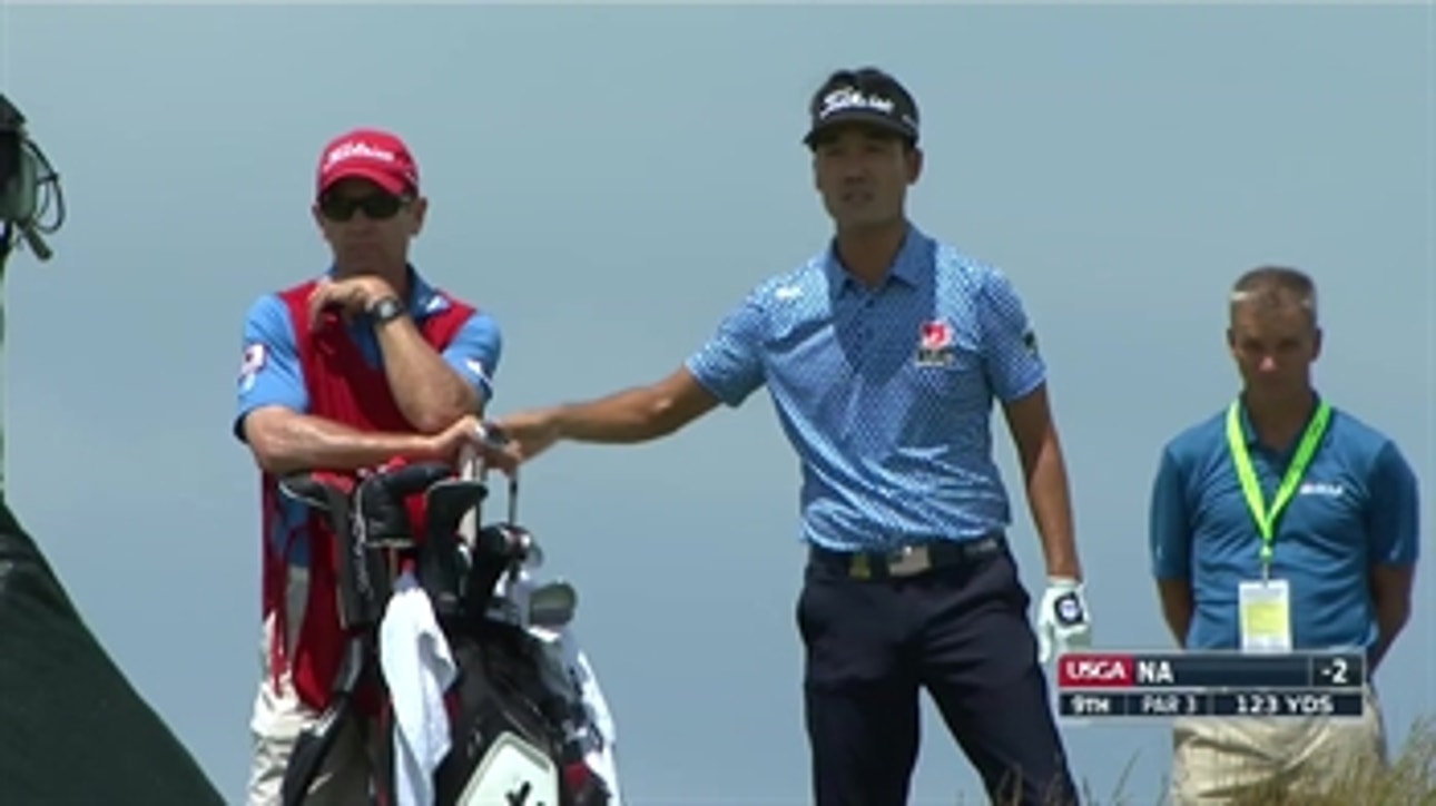 Kevin Na explains how he played the 9th hole at Erin Hills