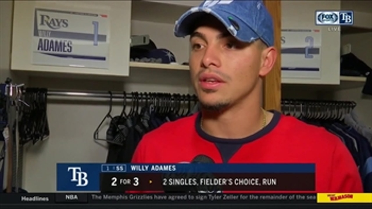 Willy Adames talks about his mentality at the plate after loss to Giants