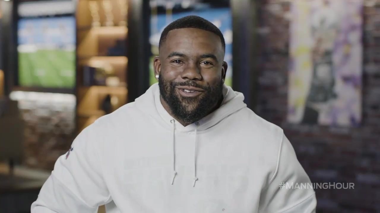 Ravens' RB Mark Ingram teaches Cooper Manning to be a better teammate on the Manning Hour