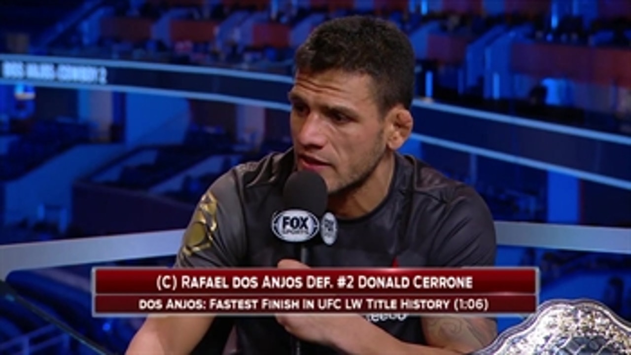 Dos Anjos to Brazilian fans trashing Jose Aldo: 'Don't cheer for me'