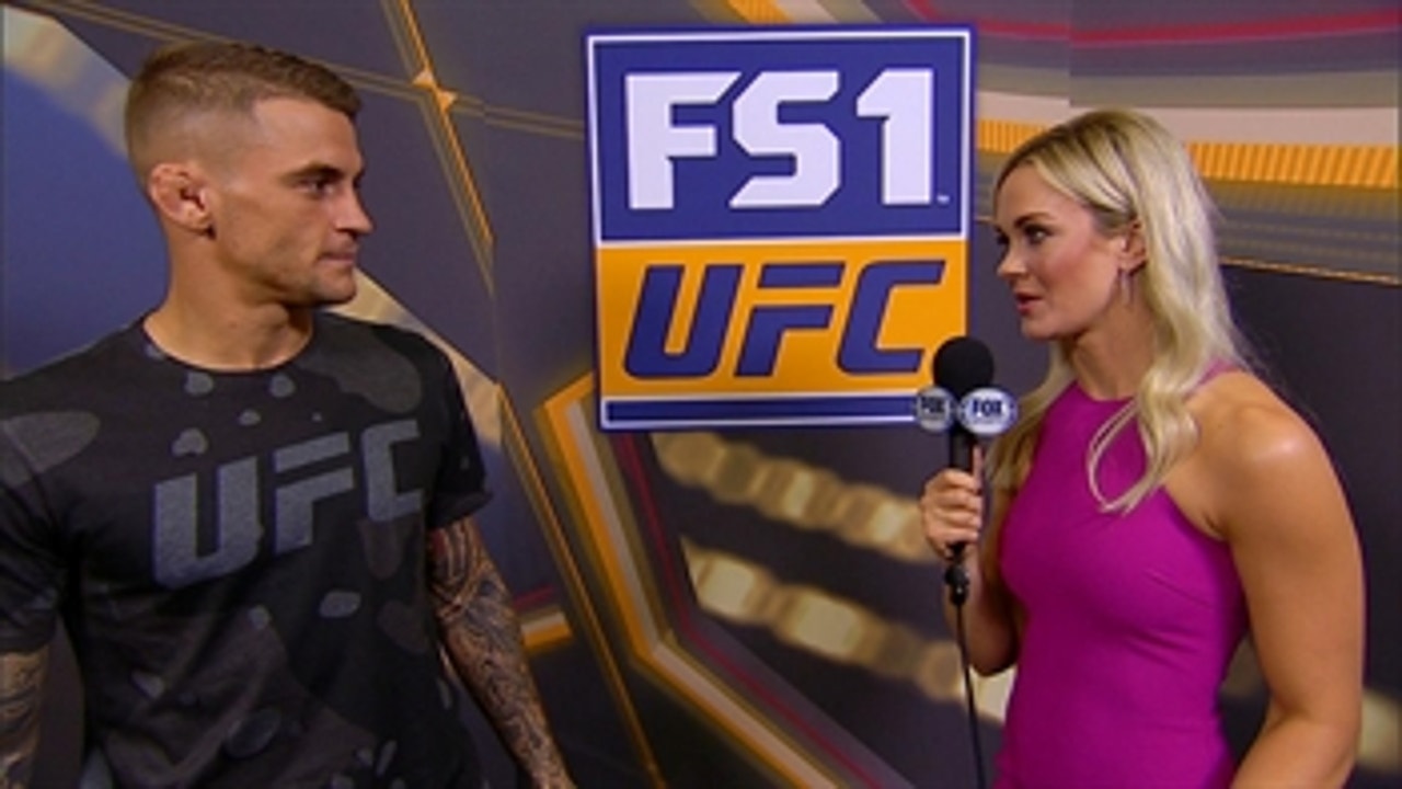 Dustin Poirier talks with Laura Sanko about his fight with Anthony Pettis