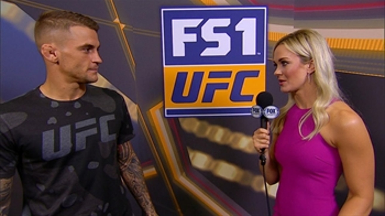 Dustin Poirier talks with Laura Sanko about his fight with Anthony Pettis