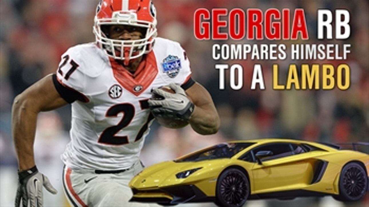 Georgia RB compares himself to a Lamborghini