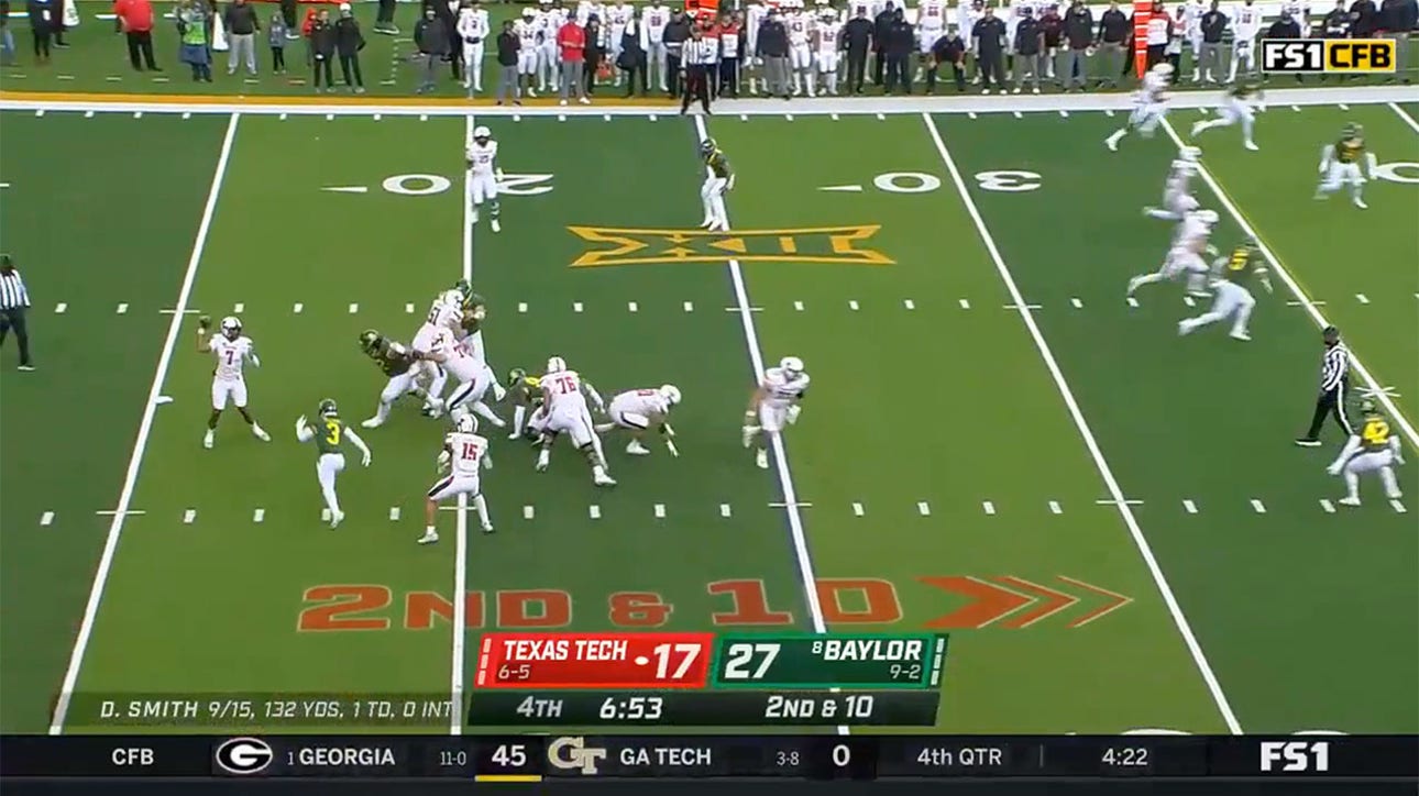Travis Koontz goes 75 yards UNTOUCHED as Texas Tech continues to make it interesting