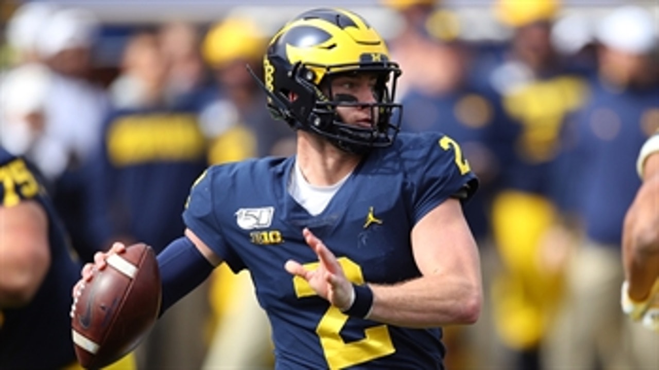 Michigan's Shea Patterson gives the Wolverines the lead with TD pass to tight end Nick Eubanks