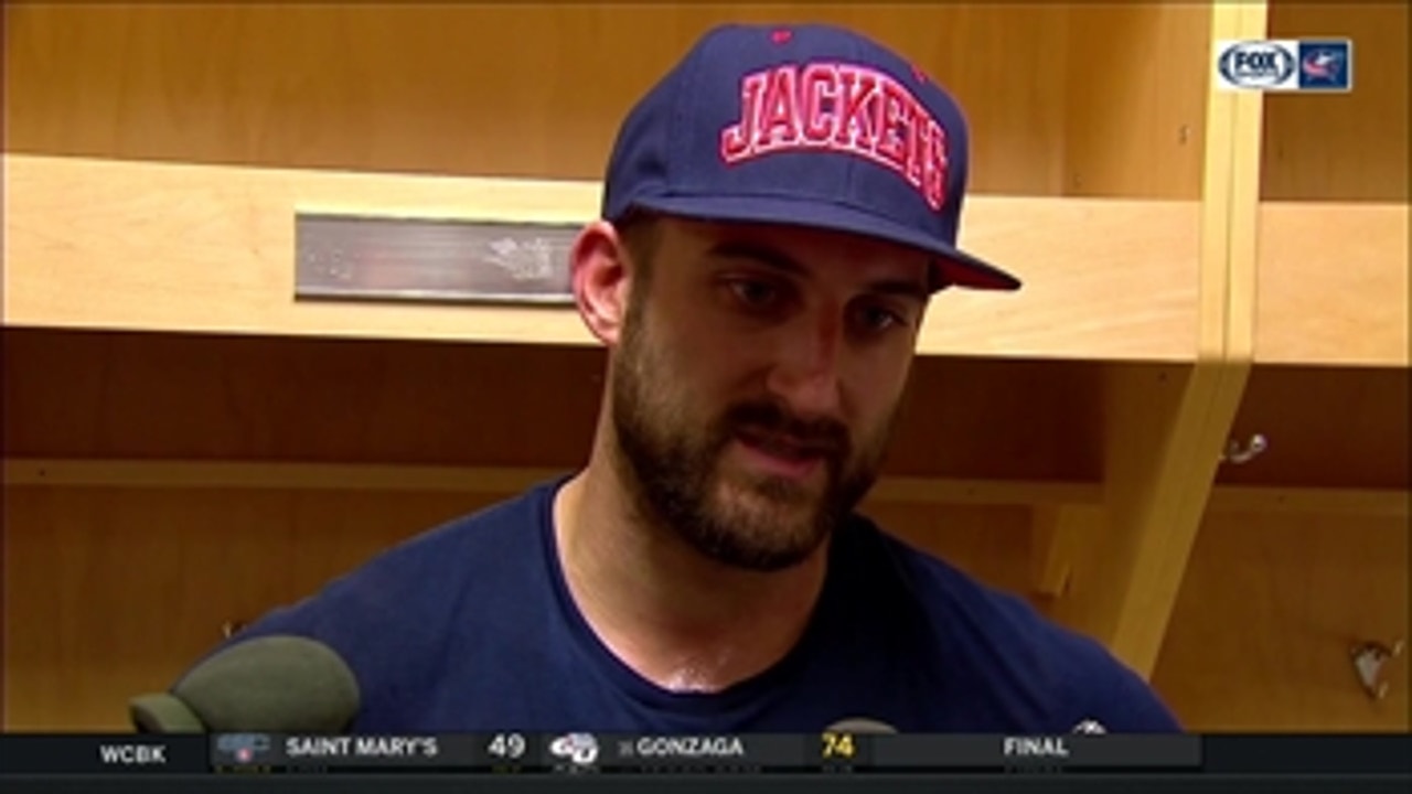Nick Foligno credits Sharks for playing to their strengths, making Blue Jackets scramble