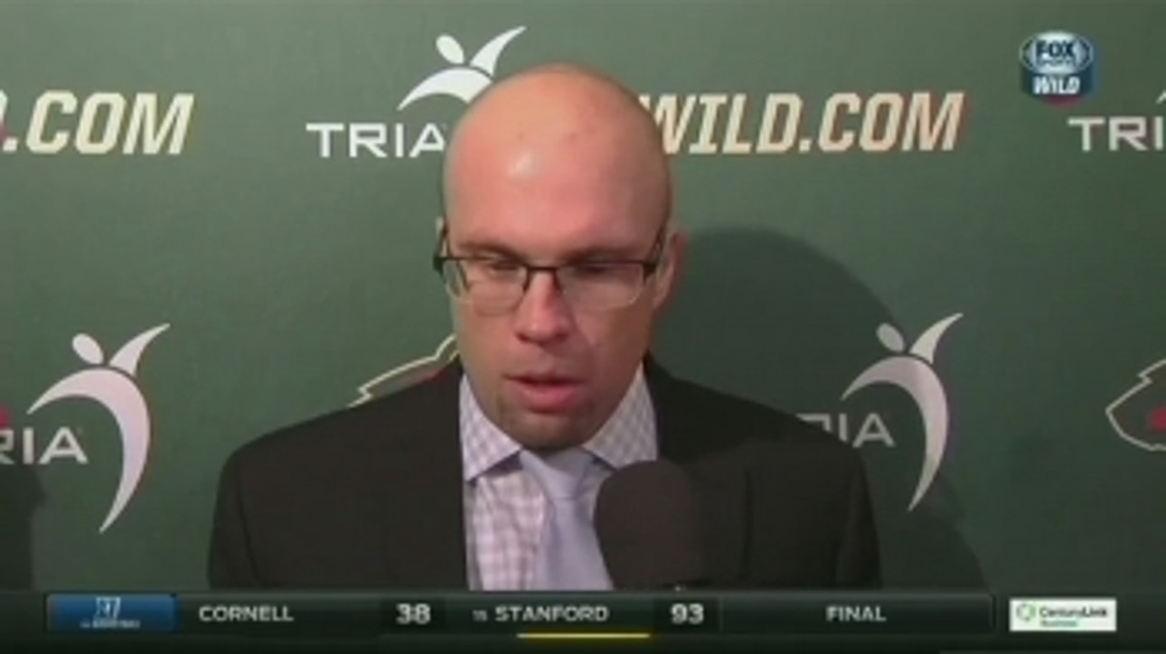 Yeo after loss to Predators: 'That second goal was a tough one'