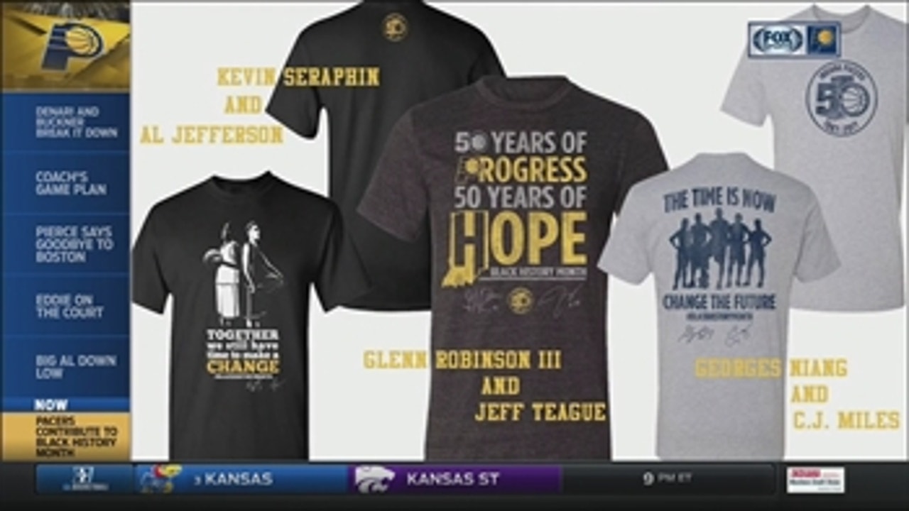 Six Pacers design Black History Month T-shirts