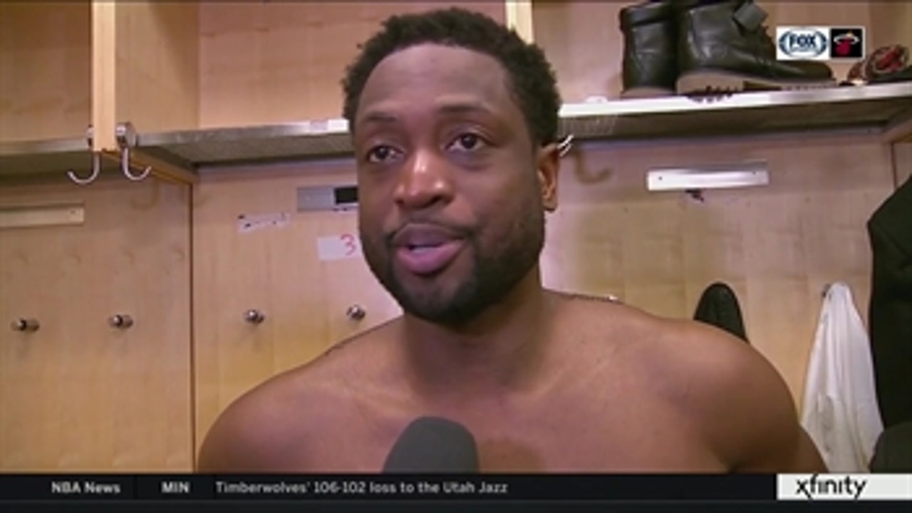 Dwyane Wade discusses his double-double, Wayne Ellington's return to the starting lineup