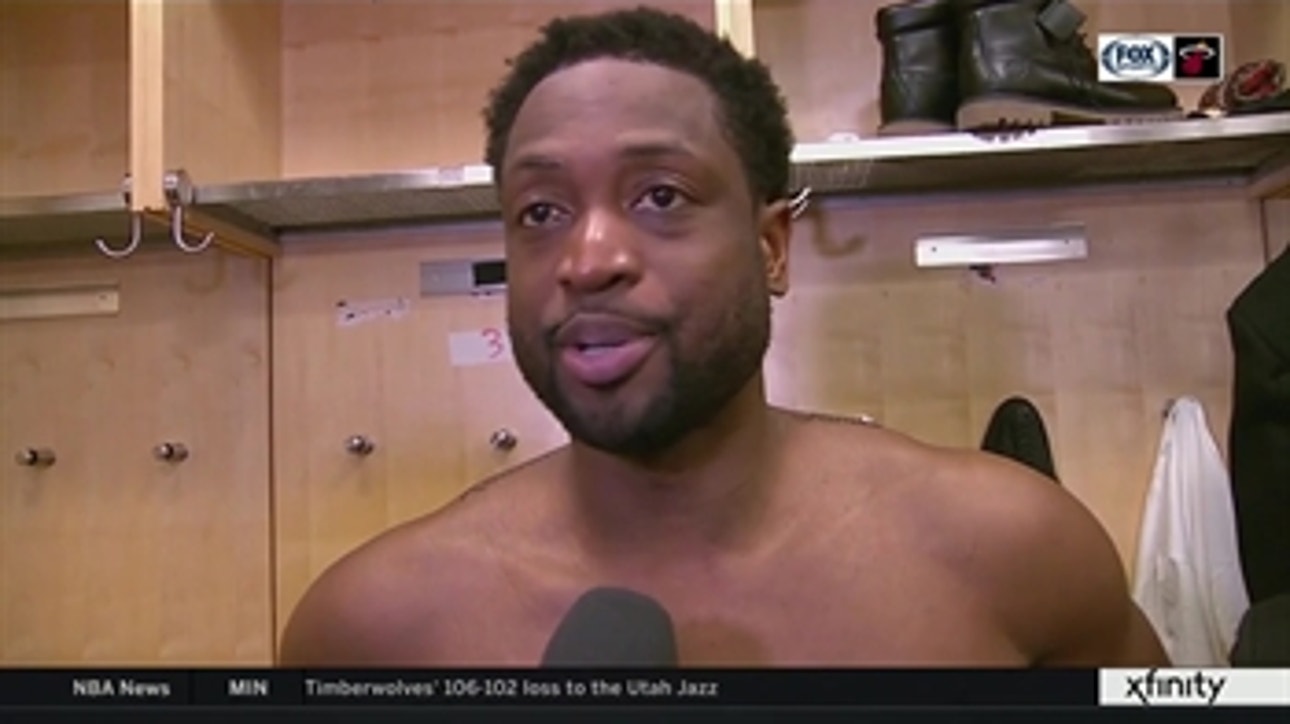 Dwyane Wade discusses his double-double, Wayne Ellington's return to the starting lineup