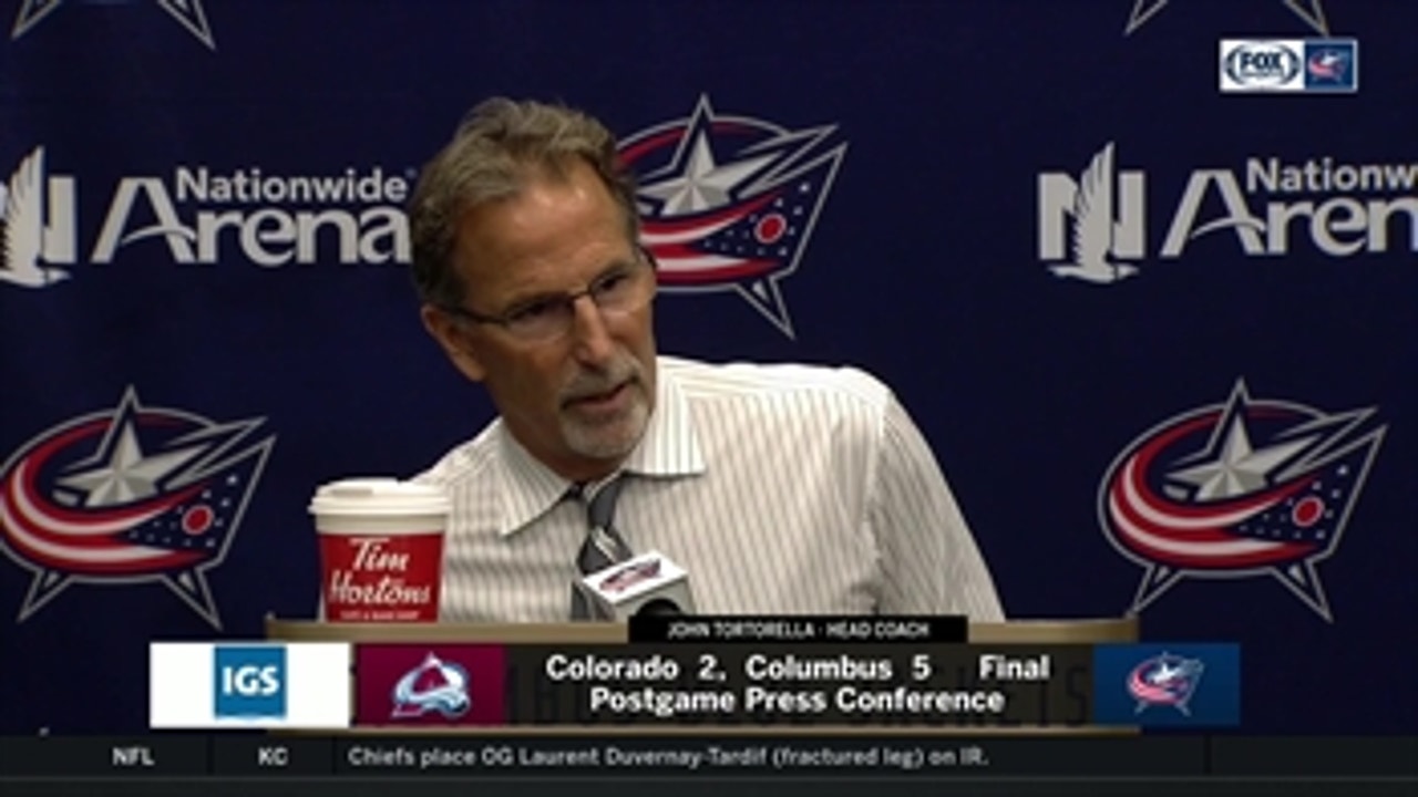 Torts revisits turning point in Blue Jackets' win over Avalanche