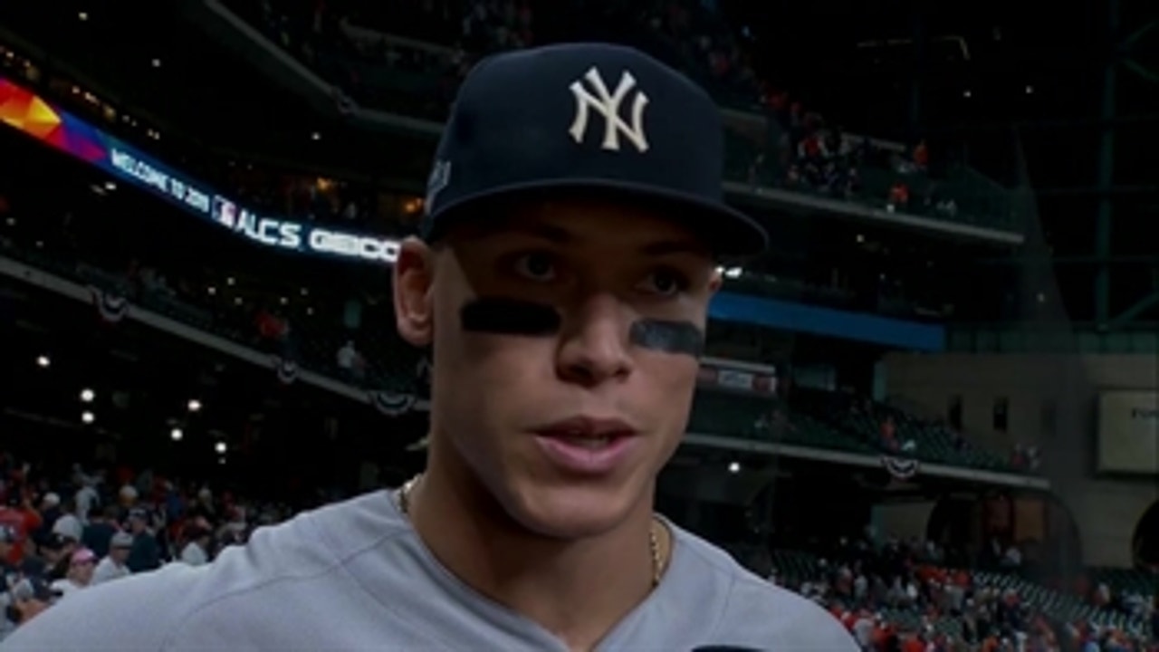 Aaron Judge explains how important taking ALCS Game 1 on the road is for Yankees