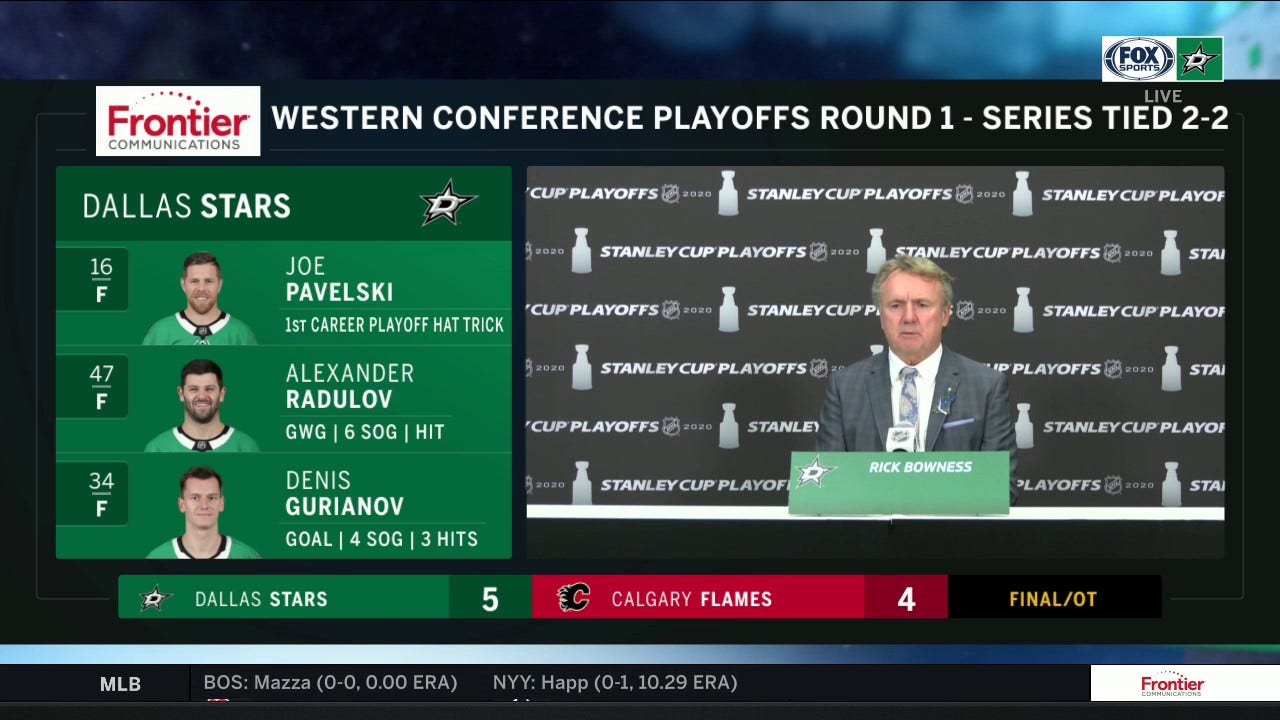 Rick Bowness breaks down Dallas' 5-4 OT Win over Calgary