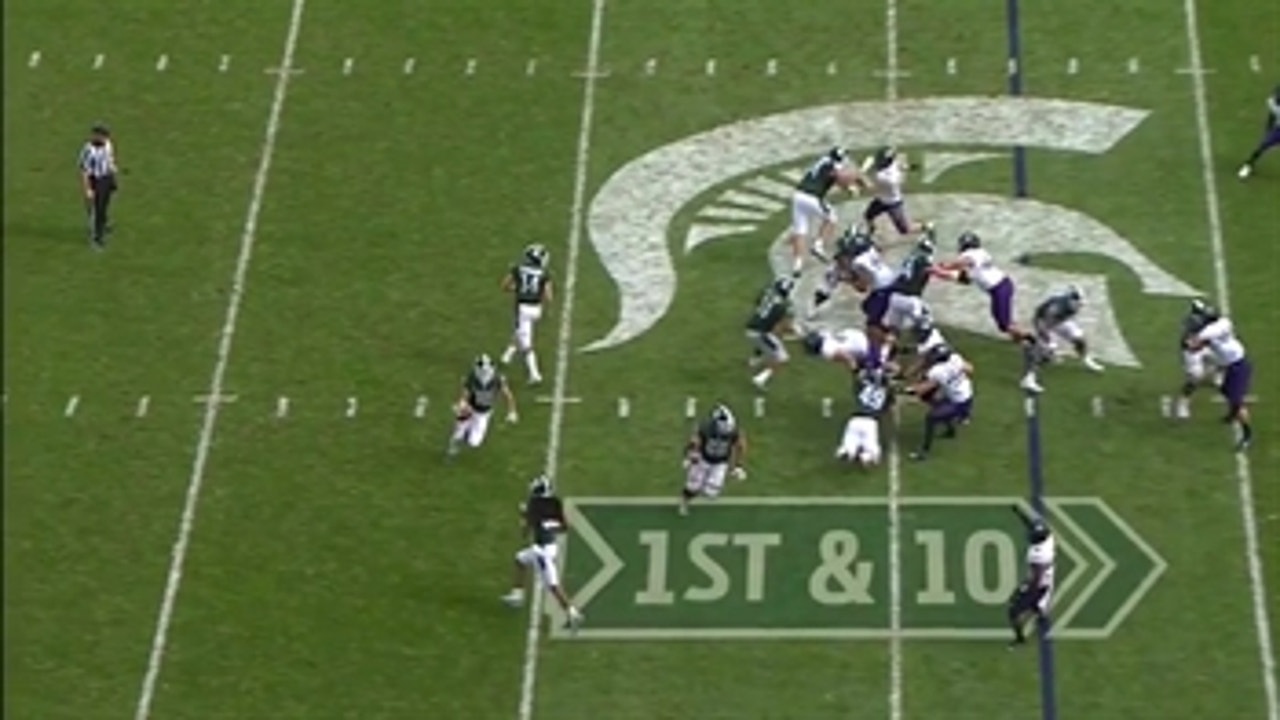 It's a reverse! Michigan State's trickeration leads to a 48-yard TD vs. Northwestern