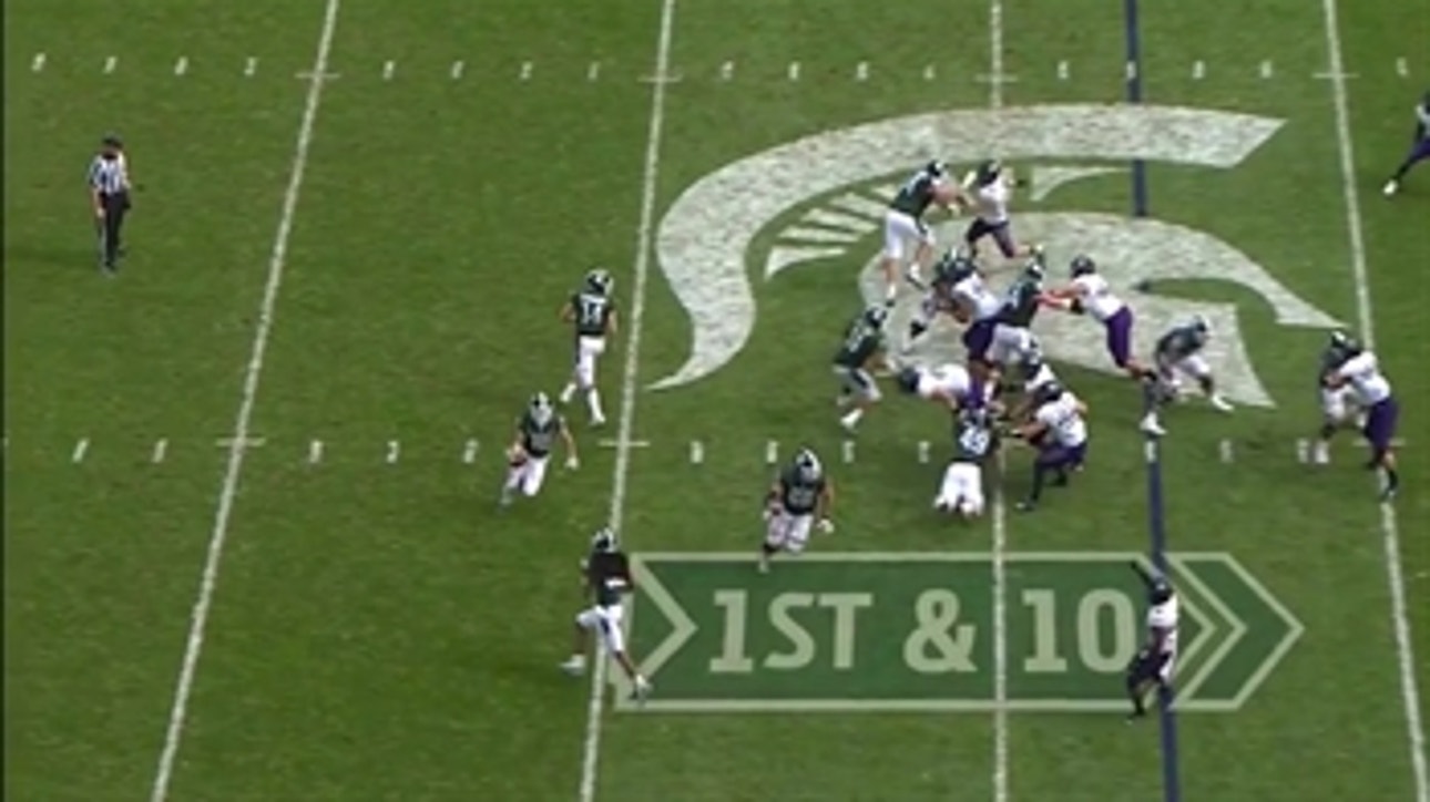 It's a reverse! Michigan State's trickeration leads to a 48-yard TD vs. Northwestern
