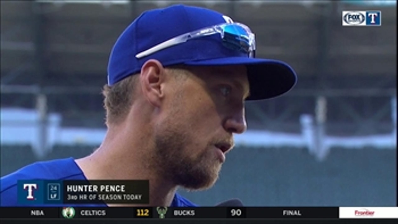 Hunter Pence on his big game, Rangers 14-1 Win over Seattle