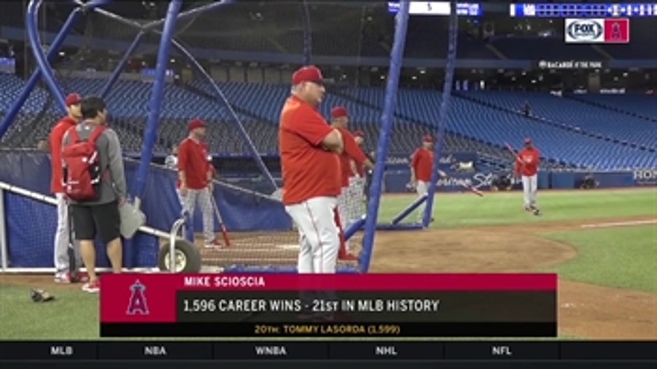 Mike Scioscia on the verge of surpassing mentor Tommy Lasorda in all-time wins